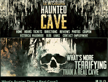 Tablet Screenshot of hauntedcaveatlewisburg.com